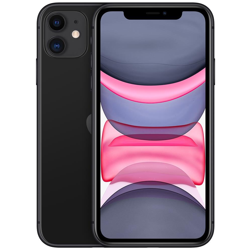 iPhone 11 Apple 128GB Preto, Tela Retina HD de 6.1”, iOS 13, Câmera Traseira Dupla MHDH3BR/A