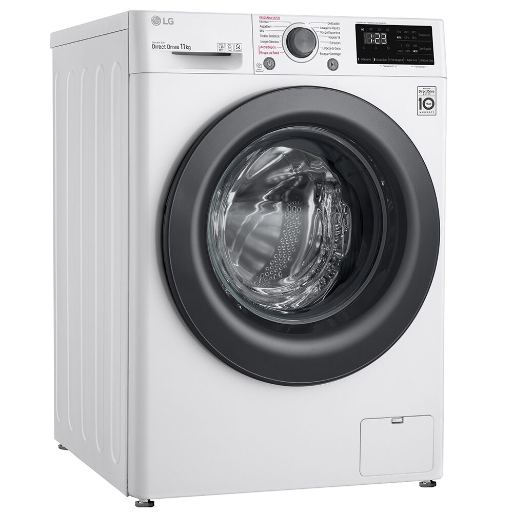 Lavadora Smart LG FV3011WG4 VC5 com Inteligência Artificial AIDD™ 11kg - Branco