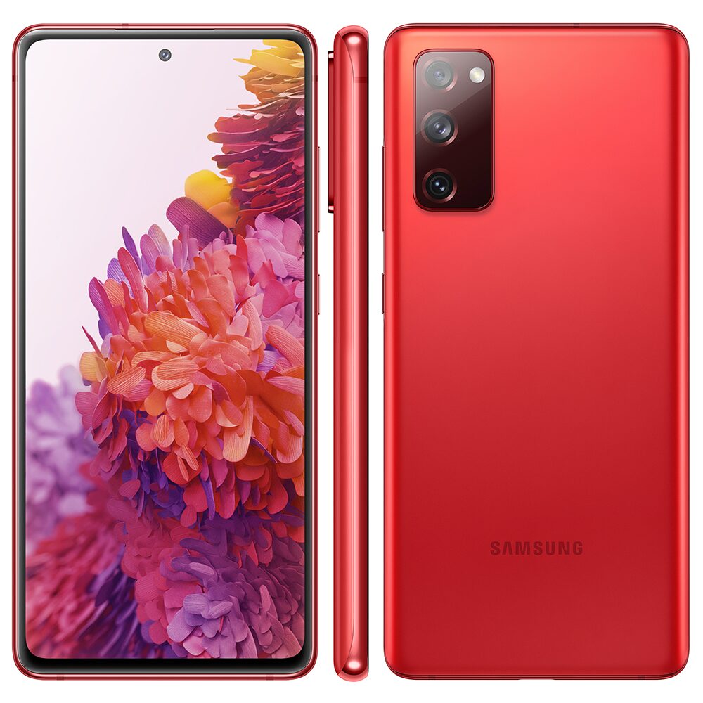 Smartphone Samsung Galaxy S20 FE Cloud Red 256GB, 8GB RAM, Tela Infinita de 6.5”, Câmera Traseira Tripla, Android 10 e Processador Octa-Core