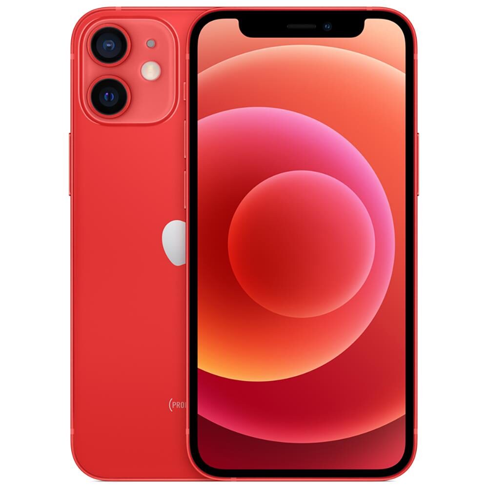 iPhone 12 mini Apple 64GB (PRODUCT)RED, Tela Super Retina XDR de 5.4”, iOS, Câmera Traseira Dupla 12MP MGE03BZ/A