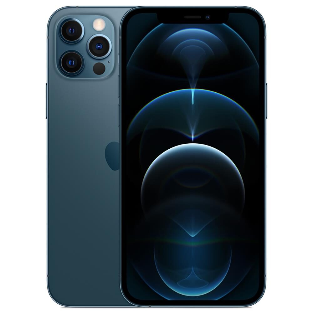 iPhone 12 Pro Apple 128GB Azul-Pacífico Tela de 6,1”, Câmera Tripla de 12MP, iOS