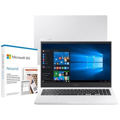 Menor preço em Notebook Samsung Core i5-10210U 8GB 1TB Tela 15.6” Windows 10 Book X30 NP550XCJ-KF2BR + Microsoft 365 Personal