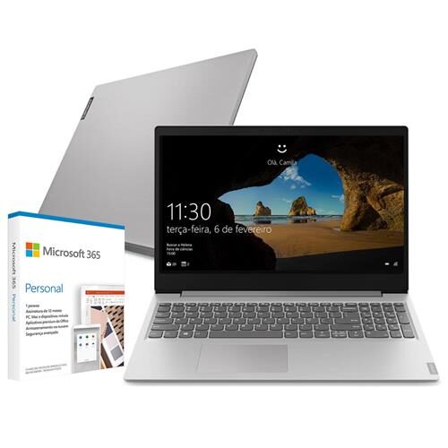 Menor preço em Notebook Lenovo Core i5-1035G1 20GB (4GB RAM + 16GB Optane) 1TB Tela 15.6” Windows 10 Ideapad S145 + Microsoft 365 Personal