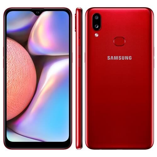 Menor preço em Smartphone Samsung Galaxy A10s Vermelho Absurdo 32GB, Tela Infinita de 6.2", Câmera Dupla, Bateria 4000mAh, 2GB RAM e Processador Octa-Core