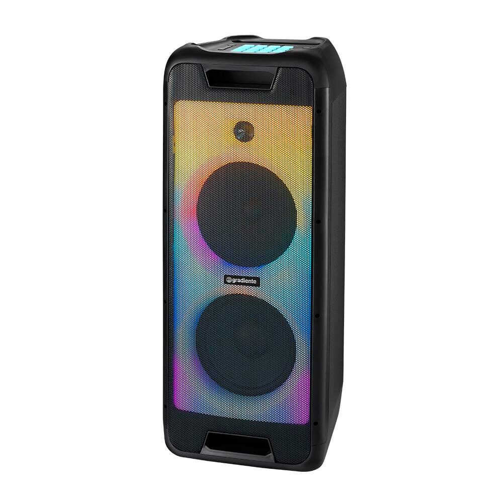 Caixa de Som Amplificada Gradiente GCL105 Full LED com Bluetooth, Rádio FM, Entrada USB - 500W