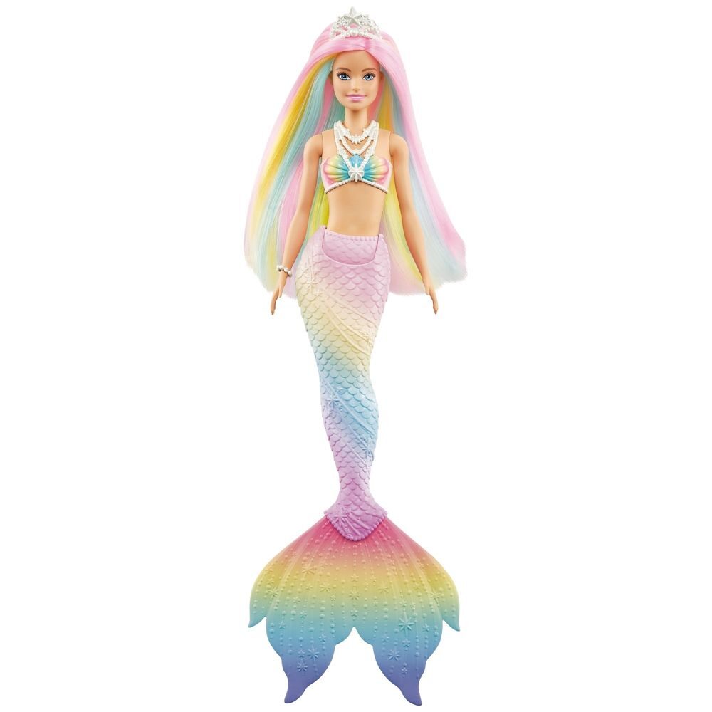Boneca Barbie Dreamtopia Sereia Mattel Muda de Cor GTF89 - 30 cm