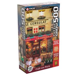 Quebra-Cabeça Café em Paris 3965 Grow - 500 Peças