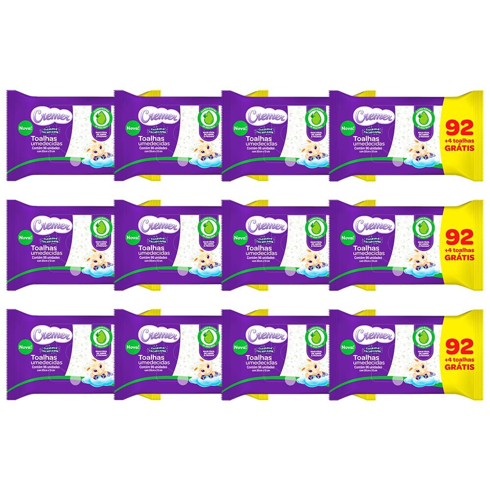Toalhas Umedecidas Cremer Aloe Vera – 1.152 Unidades