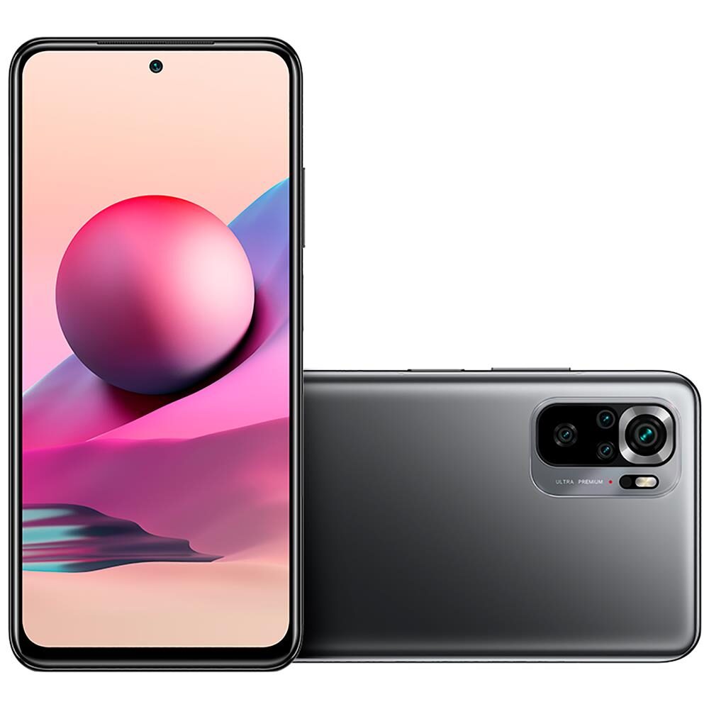 Smartphone Xiaomi Redmi Note Cinza 10S 128GB, 6GB RAM, Tela de 6.43”, Câmera Traseira Quádrupla, Android 11 e Processador Octa Core