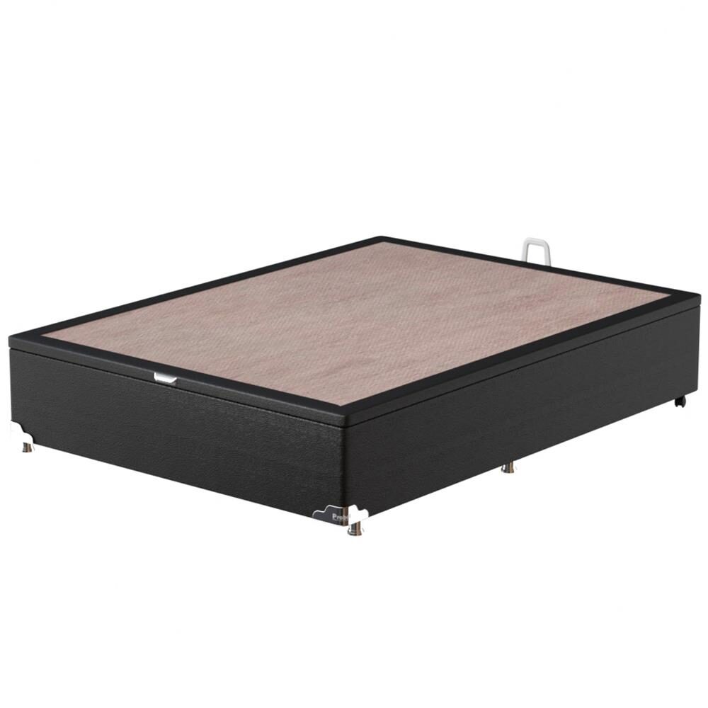 Base Box para Colchão de Casal Probel Classic com Baú 40x138x188cm - Preto - 3