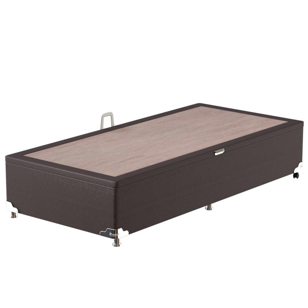 Base Box para Colchão de Solteiro Probel Classic com Baú 40x88x188cm - Marrom - 1