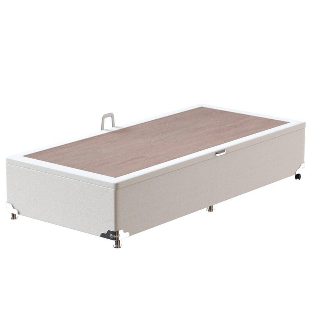 Base Box para Colchão de Solteiro Probel Classic com Baú 40x88x188cm - Branco - 1