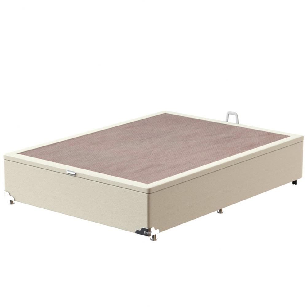 Base Box para Colchão de Casal Probel Classic com Baú 40x138x188cm - Bege - 3