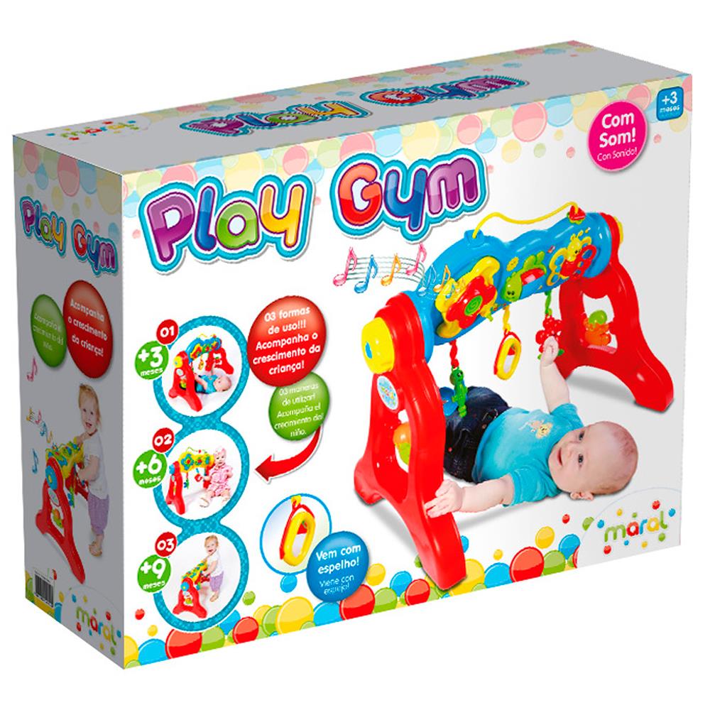 Brinquedo Educativo Maral Play Gym com Sons 3040 - Vermelho - 2