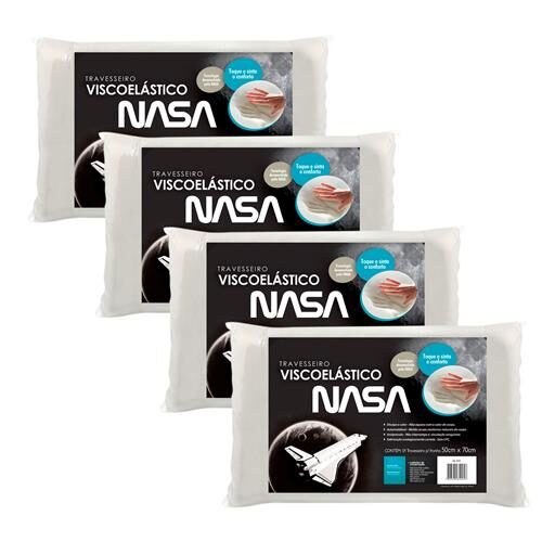 Travesseiro Visco Nasa Fibrasca 50 x 70 cm - 4 Unidades é boa?