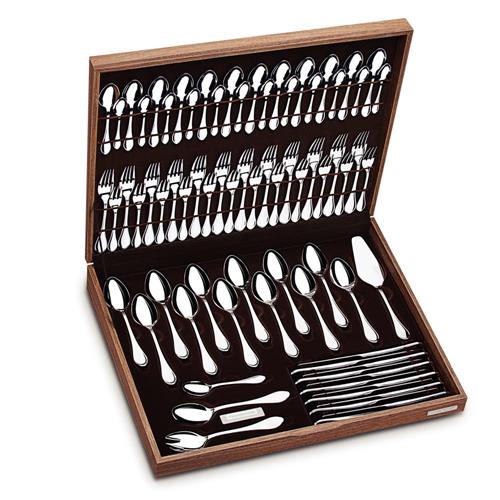Menor preço em Faqueiro Tramontina Italy 76 Peças c/ Estojo de Madeira - Inox