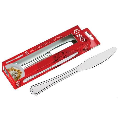 Menor preço em Conjunto de Facas para Mesa Euro Home FCX15 Inox -12 Peças