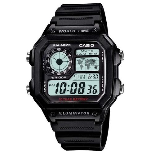 Relógio Masculino Digital Casio Multifunção AE1200WH1AVDF - Preto é boa?
