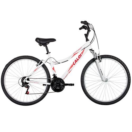 Bicicleta Aro 26 Caloi Rouge com 21 Marchas e Suspensão Dianteira - Branca é boa?