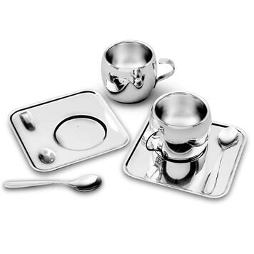 Menor preço em Conjunto p/ Cafezinho Tramontina Continental Inox - 6 Peças