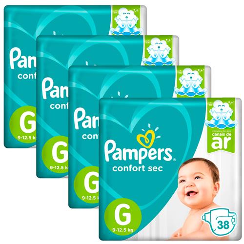 Fralda Pampers Confort Sec Mega G - Kit com 152 Unidades é boa?