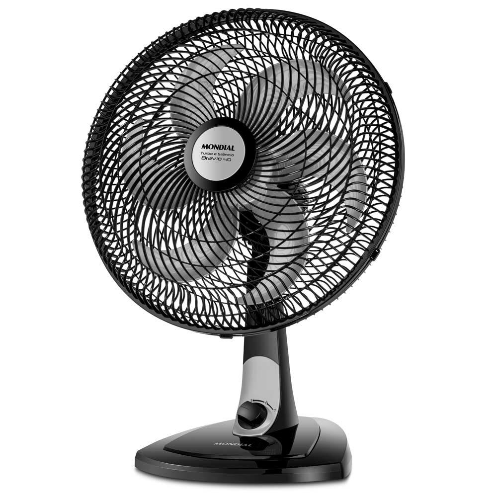Ventilador de Mesa Mondial Turbo NV41-6P-NP 40cm com 3 Velocidades - 220V