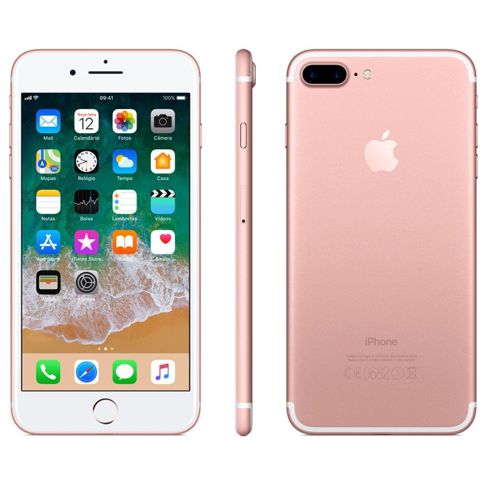 Celular Smartphone Apple iPhone 7 Plus 32gb Rosa - 1 Chip