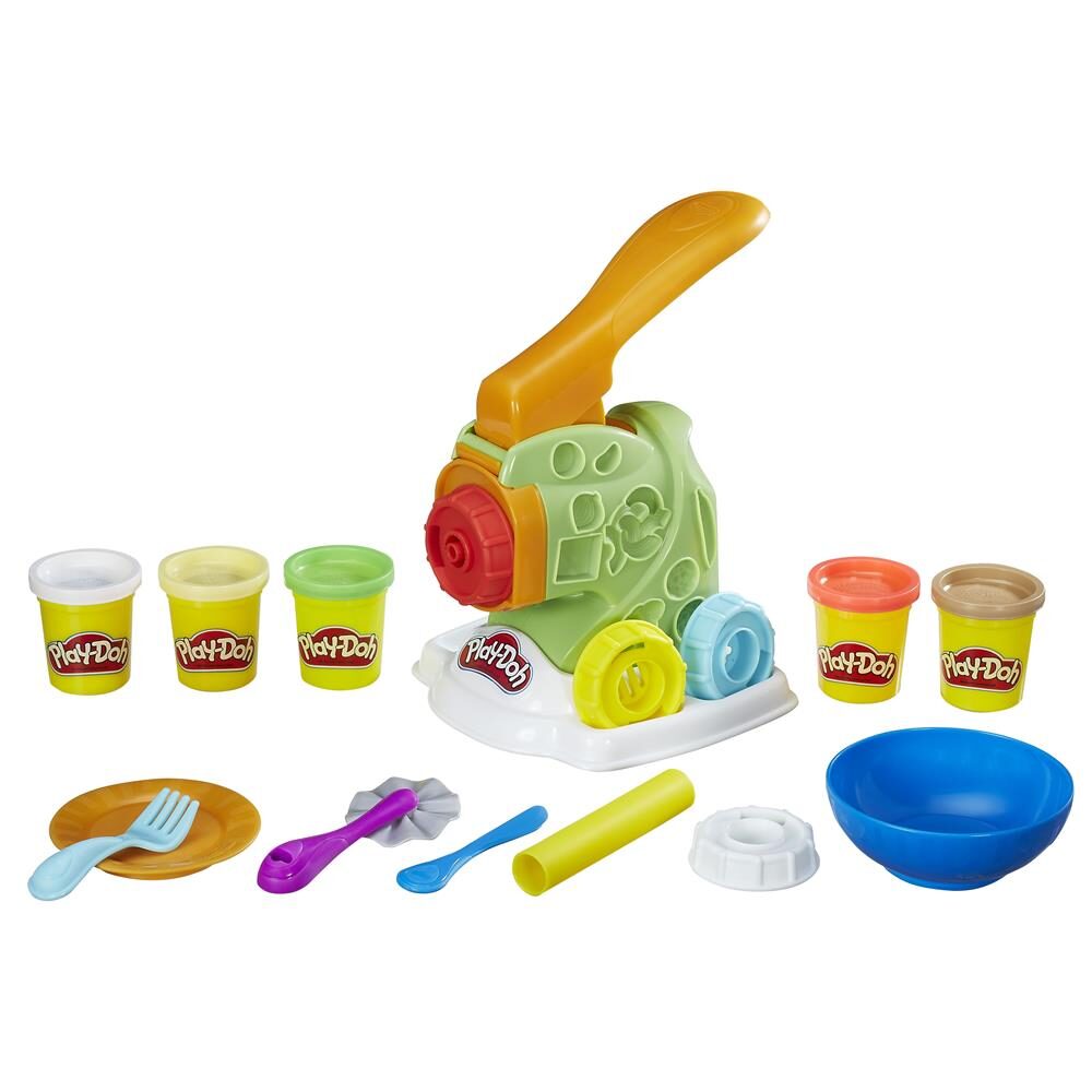 Brinquedo Conjunto de Massinha Play-Doh Fábrica de Macarrão 5 Potes B9013 - Hasbro