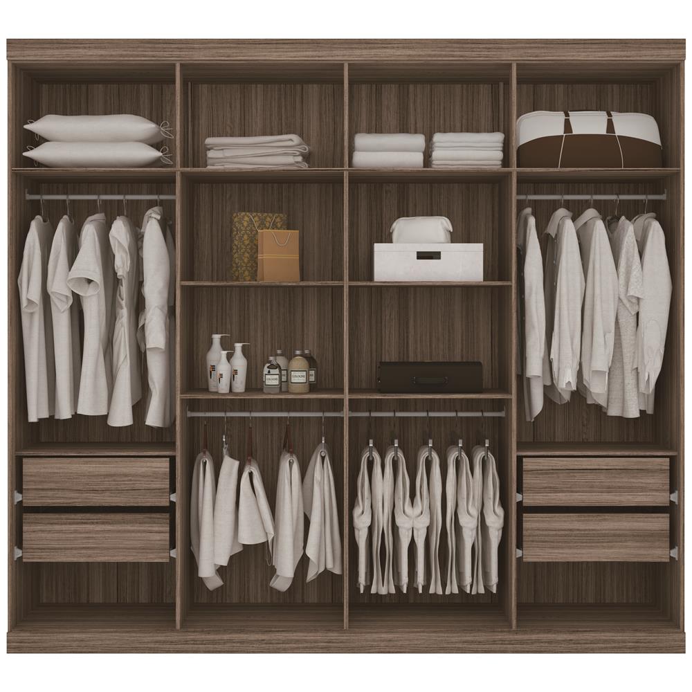Guarda-Roupa Santos Andirá Havana Master Vip com 8 Portas e 4 Gavetas - Carvalho - 2