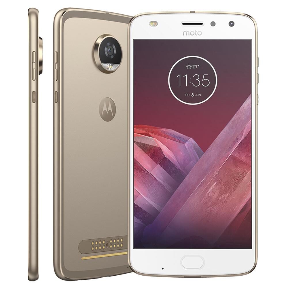 Celular Smartphone Motorola Moto Z2 Play Xt1710 64Gb Dourado - Dual ...