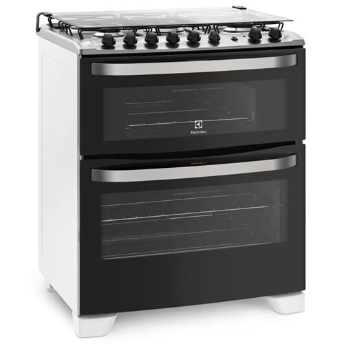 Menor preço em Fogão Electrolux 5 Bocas 76DAB com Porta Full Glass e Duplo Forno - Branco