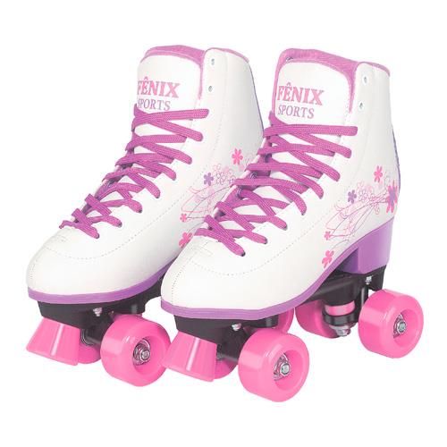 Menor preço em Patins Fênix Brinquedos Roller Skate RL-04 - Branco