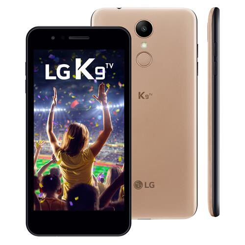 Smartphone LG K9 Dourado 16GB, Android 7.0, Dual Chip, TV Digital, Tela 5.0"HD, Câmera 8MP, Processador Quad Core 1.3 Ghz e 2GB de RAM - LMX210BMW é boa?