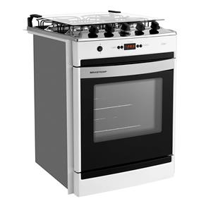 Fogão de Embutir Brastemp 4 Bocas Clean Timer B...