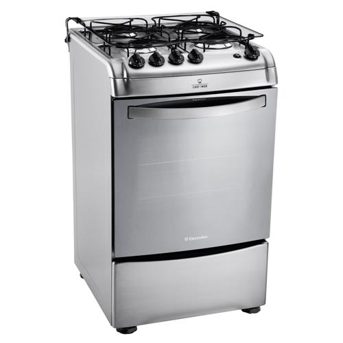 Fog u00e3o Electrolux 4 Bocas Chef Inox 52SPX com Trempes Individuais Inox Piso 4 Bocas no Extra Armario De Cozinha Pequeno Planejado ~ Fog u00e3o Electrolux 4 Bocas Chef Inox 52SPX com Trempes Individuais Inox Piso 4 Bocas no Extra