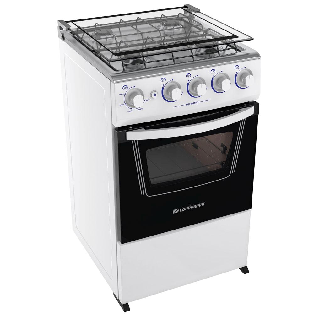 Passe o mouse e veja os detalhes. Mais Imagens. Fogão Continental 4 Bocas  Spazio FGCT004PS ...