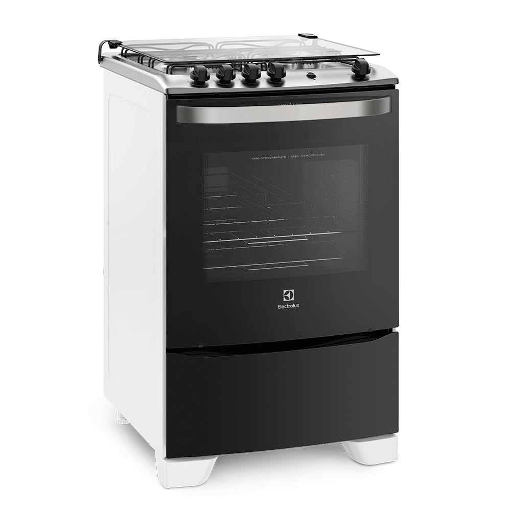 Fogão Electrolux 4 Bocas 56LBU com Queimadores Robustos – Branco