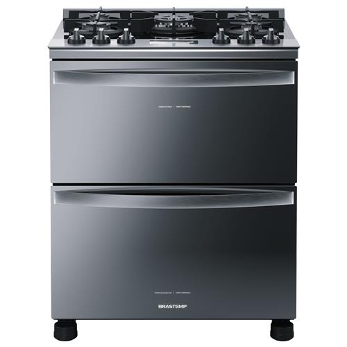 Fogão Brastemp BFD5VCR Duplo Forno 5 Bocas com Mesa de Vidro e Touch Timer – Inox é boa?