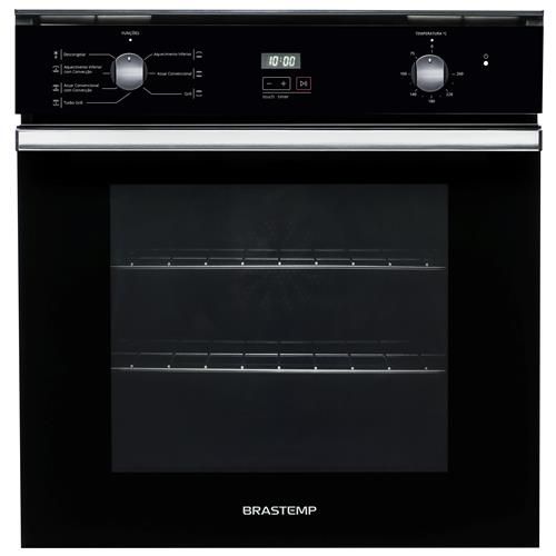 Forno Elétrico de Embutir Brastemp 84 Litros BOC84 Preto – 220V Menor preço em Forno Elétrico de Embutir Brastemp 84 Litros BOC84 Preto – 220V