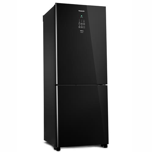 Refrigerador Panasonic NR-BB53GV3B Frost Free com Porta de Vidro Preto - 425L