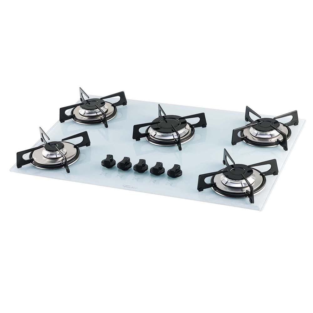 Cooktop 5 Bocas Fisher 1642 Branco Cooktops no