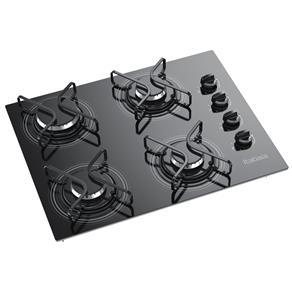 Cooktop a Gás 4 Bocas Itatiaia Preto - Bivolt
