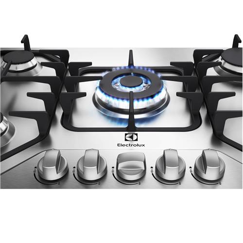 Cooktop a Gás Electrolux 5 Bocas GF75X Importado com Tripla Chama