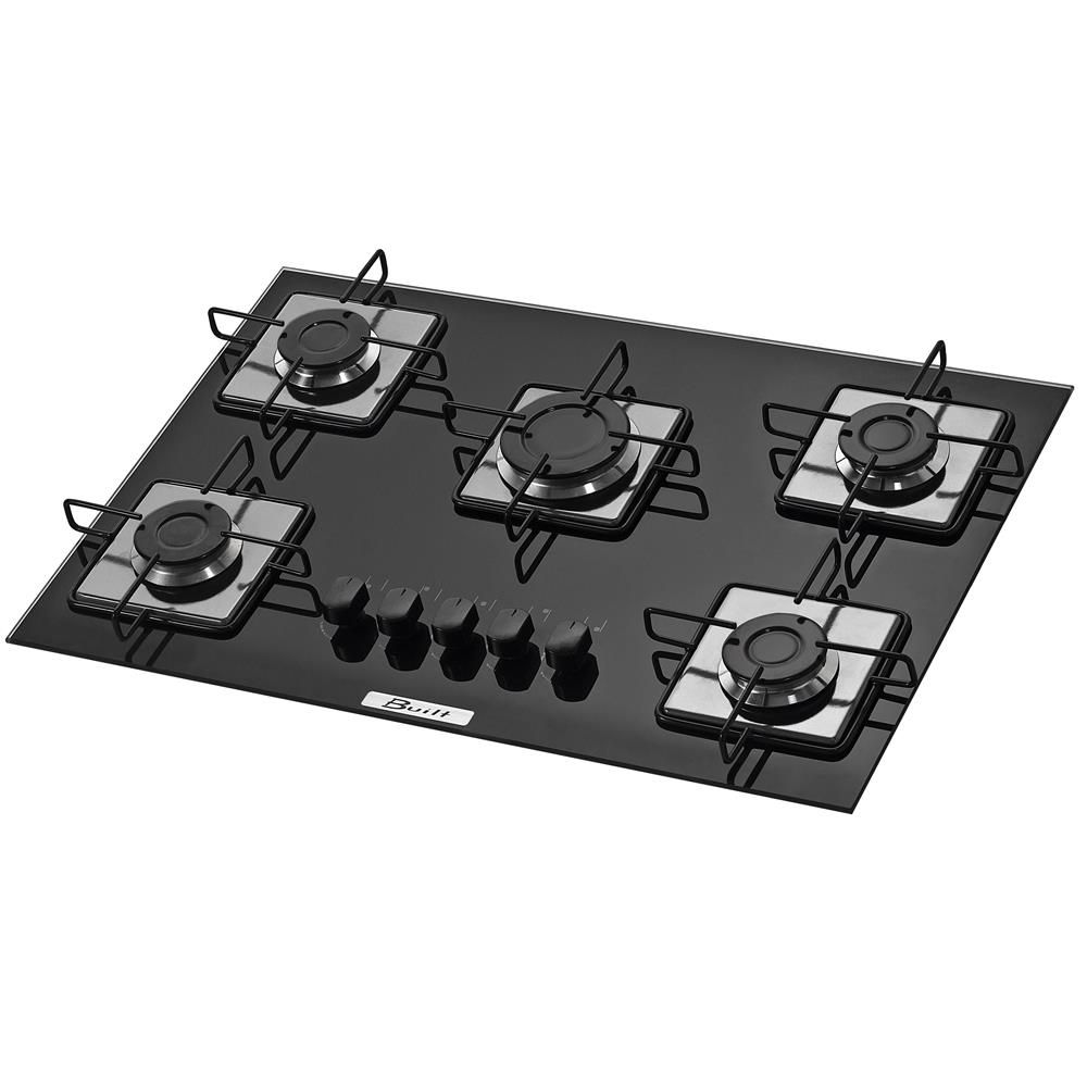 Cooktop a Gás 5 Bocas Built 1167 Superautomático e Vidro Temperado 5