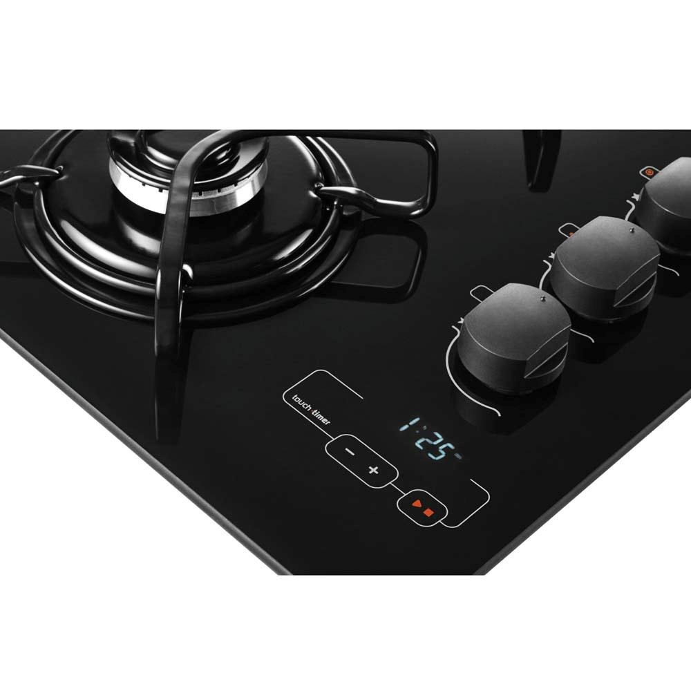 Cooktop a Gás 5 Bocas Brastemp com Timer BDT85AEUNA Quadrichama Preto