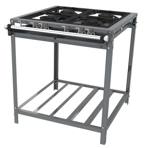 Menor preço em Fogão Industrial Venax FI 430 2 com 4 Bocas Bivolt - Cinza 