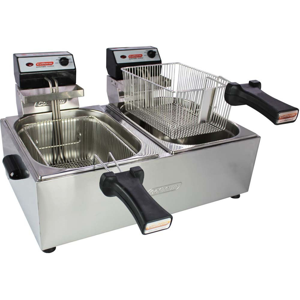 Fritadeira El Trica Dupla Cotherm 5 Litros Com Regulagem De Fritadeira El Trica Dupla Cotherm 5 Litros Com Regulagem De