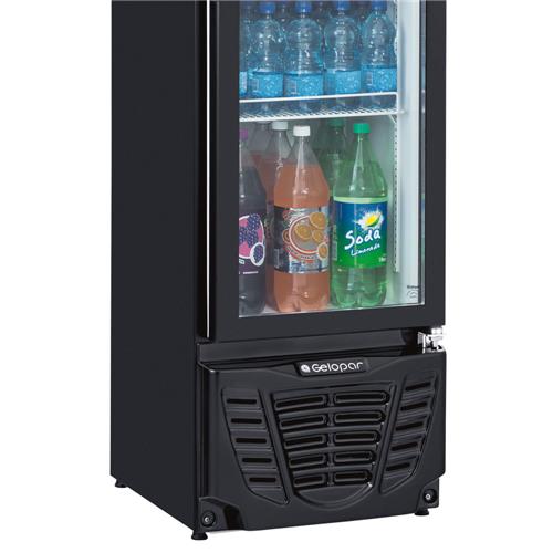 Refrigerador de Bebidas Vertical Gelopar Frost Free GPTU230 Preto