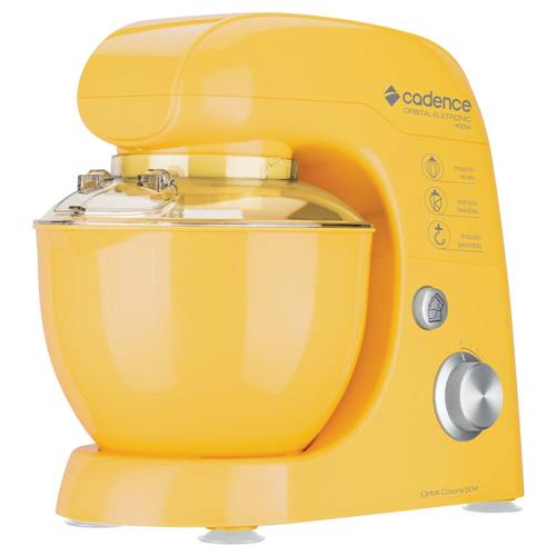 Batedeira Planetária Cadence BAT504 com 8 Velocidades e 400W de Potência - Amarela Menor preço em Batedeira Planetária Cadence BAT504 com 8 Velocidades e 400W de Potência - Amarela