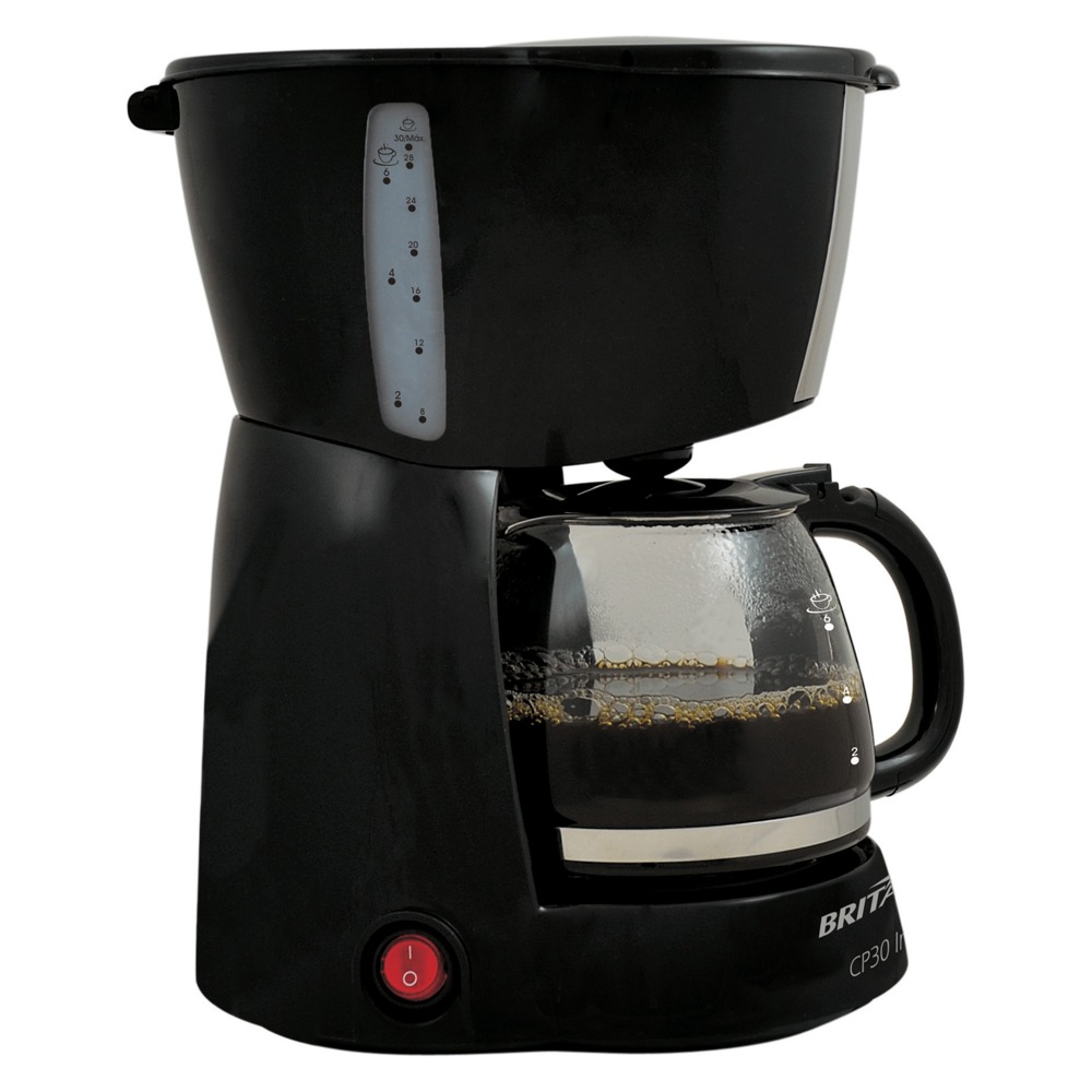 Cafeteira Elétrica Britânia Cp30 Temp Preto Aço Escovado 220v Cafeteira Eletrica Britania Cp30 Preto Inox Cafeteiras Eletricas Extra 329708
